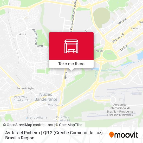 Av. Israel Pinheiro | QR 2 (Creche Caminho da Luz) map