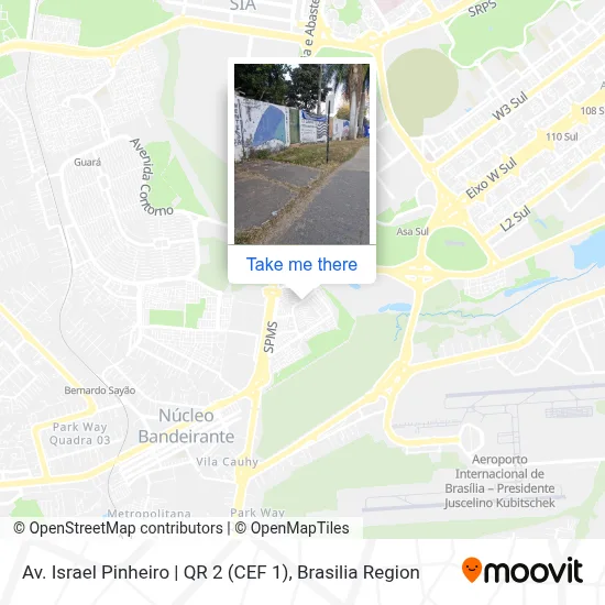 Av. Israel Pinheiro | QR 2 (CEF 1) map