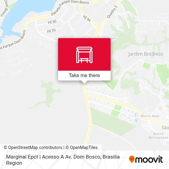 Marginal Epct | Acesso A Av. Dom Bosco map
