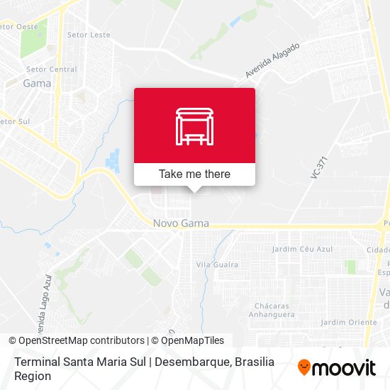 Terminal Santa Maria Sul | Desembarque map