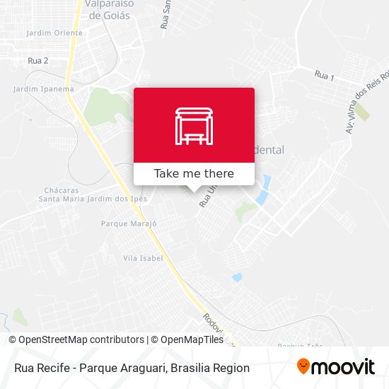 Rua Recife - Parque Araguari map