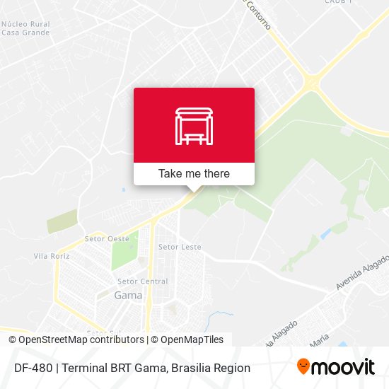 DF-480 | Terminal BRT Gama map