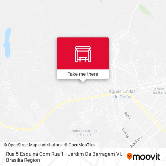 Rua 5 Esquina Com Rua 1 - Jardim Da Barragem VI map