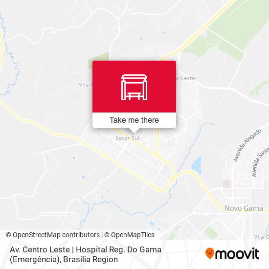 Av. Centro Leste | Hospital Reg. Do Gama (Emergência) map