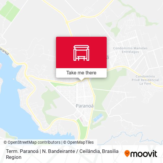 Term. Paranoá | N. Bandeirante / Ceilândia map