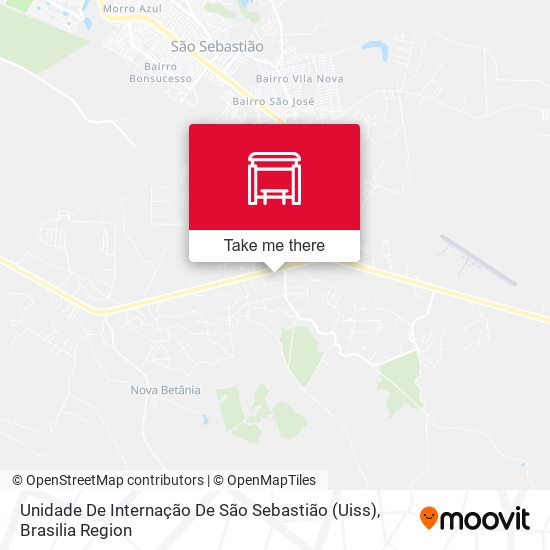 Unidade De Internação De São Sebastião (Uiss) map