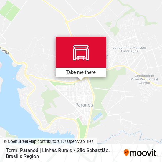 Term. Paranoá | Linhas Rurais / São Sebastião map