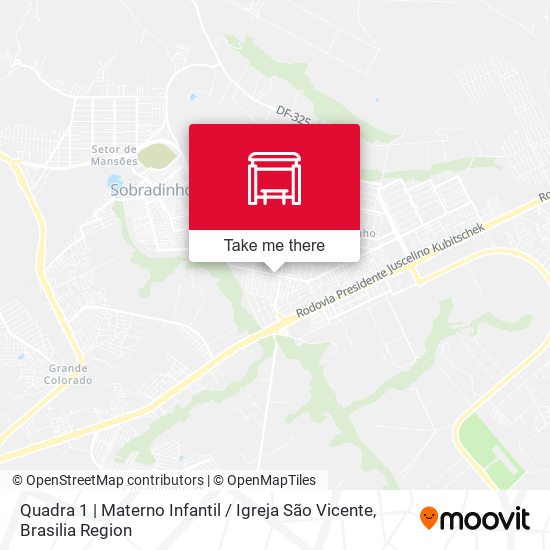 Quadra 1 | Materno Infantil / Igreja São Vicente map