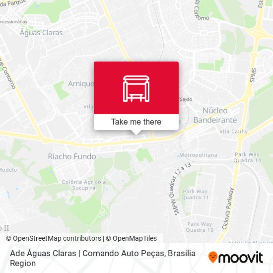 Ade Águas Claras | Comando Auto Peças map