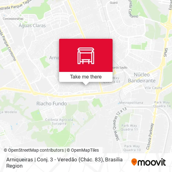 Arniqueiras | Conj. 3 - Veredão (Chác. 83) map