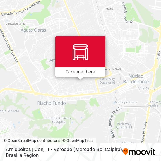 Arniqueiras | Conj. 1 - Veredão (Mercado Boi Caipira) map