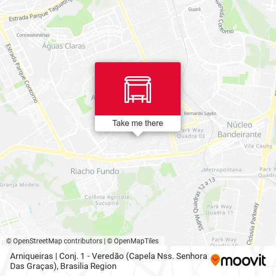 Arniqueiras | Conj. 1 - Veredão (Capela Nss. Senhora Das Graças) map