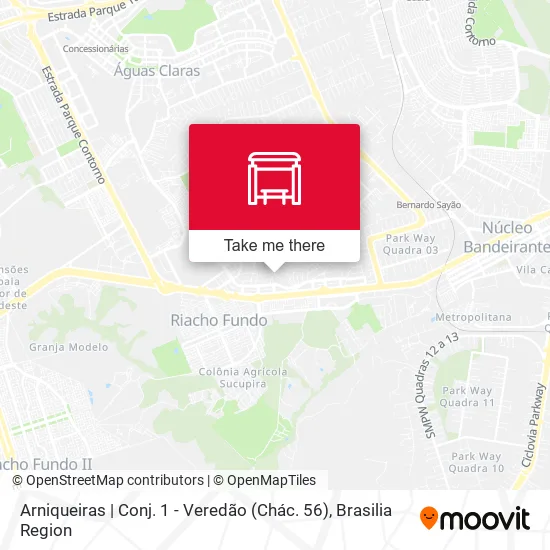 Arniqueiras | Conj. 1 - Veredão (Chác. 56) map
