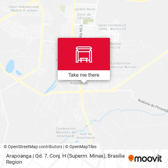 Arapoanga | Qd. 7, Conj. H (Superm. Minas) map