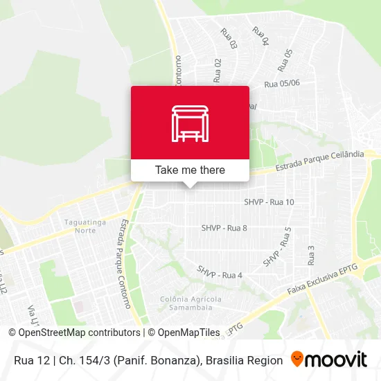 Rua 12 | Ch. 154 / 3 (Panif. Bonanza) map