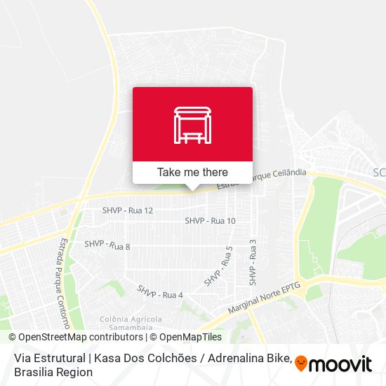 Via Estrutural | Kasa Dos Colchões / Adrenalina Bike map