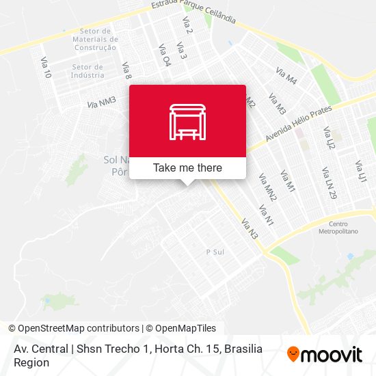 Av. Central | Shsn Trecho 1, Horta Ch. 15 map