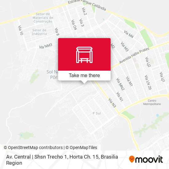 Av. Central | Shsn Trecho 1, Horta Ch. 15 map