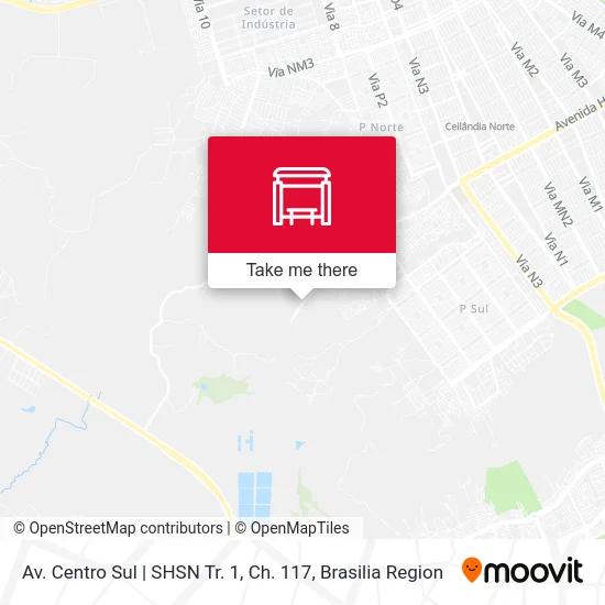 Av. Centro Sul | SHSN Tr. 1, Ch. 117 map