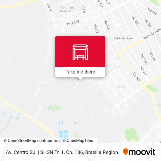 Av. Centro Sul | SHSN Tr. 1, Ch. 136 map