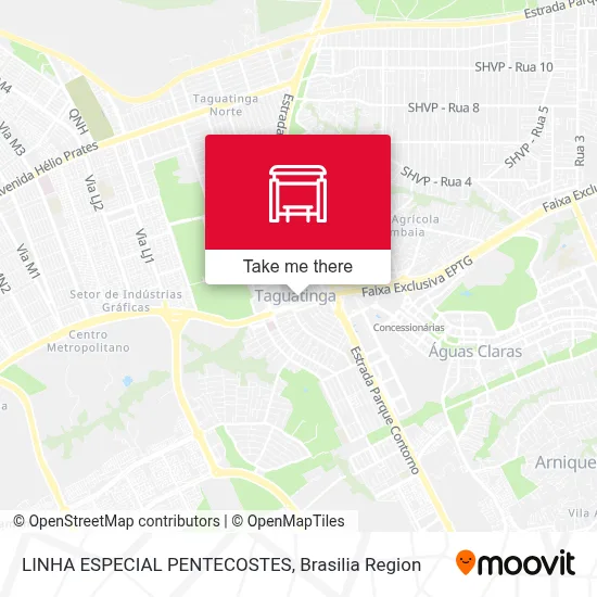 LINHA ESPECIAL PENTECOSTES map