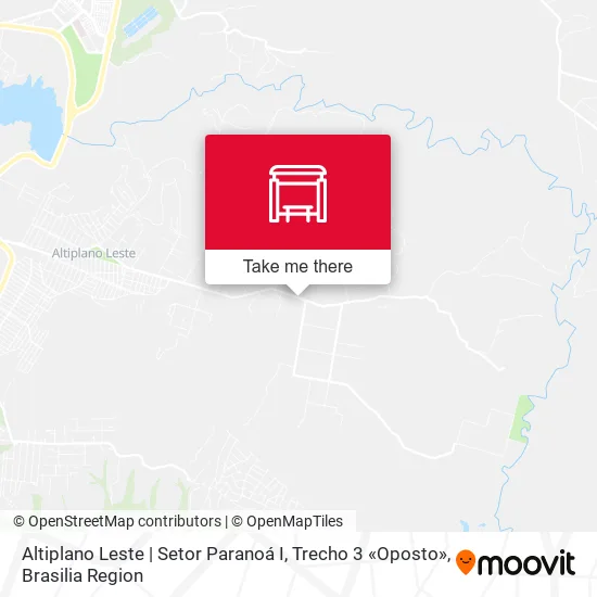 Mapa Altiplano Leste | Setor Paranoá I, Trecho 3 «Oposto»