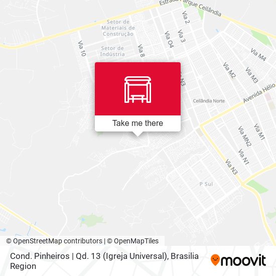 Cond. Pinheiros | Qd. 13 (Igreja Universal) map