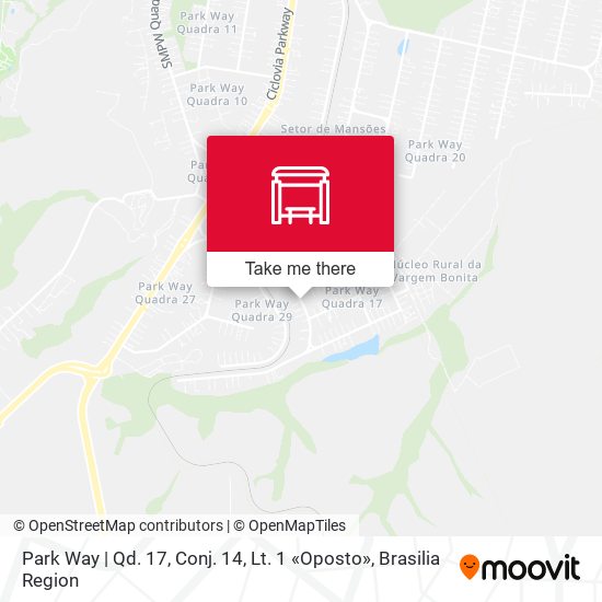 Park Way | Qd. 17, Conj. 14, Lt. 1 «Oposto» map