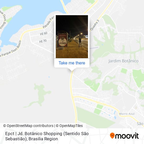 Epct | Jd. Botânico Shopping (Sentido São Sebastião) map