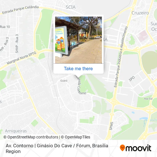 Av. Contorno | Ginásio Do Cave / Fórum map