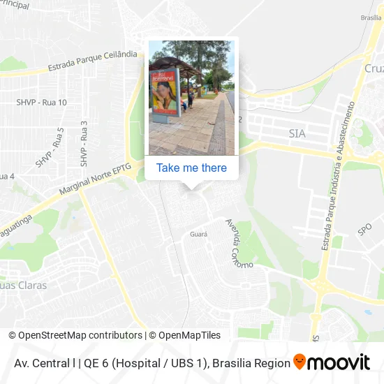 Av. Central l | QE 6 (Hospital / UBS 1) map