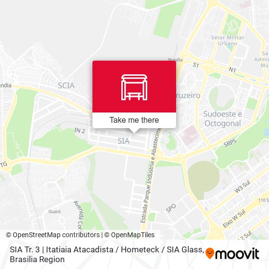 SIA Tr. 3 | Itatiaia Atacadista / Hometeck / SIA Glass map