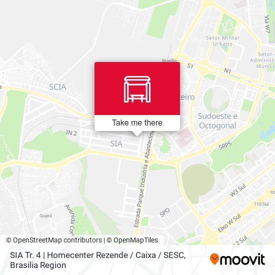 SIA Tr. 4 | Homecenter Rezende / Caixa / SESC map
