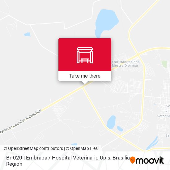 Mapa Br-020 | Embrapa / Hospital Veterinário Upis