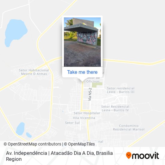 Av. Independência | Atacadão Dia A Dia map