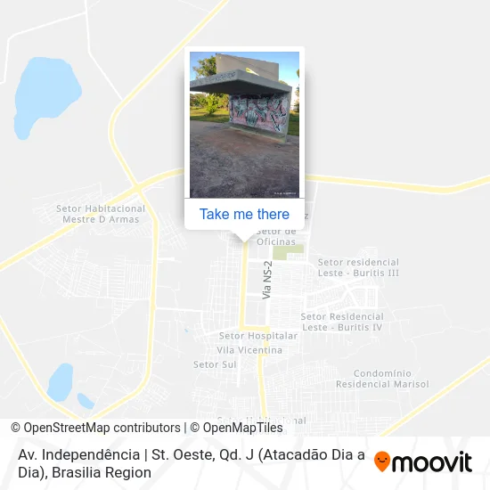 Av. Independência | St. Oeste, Qd. J (Atacadão Dia a Dia) map