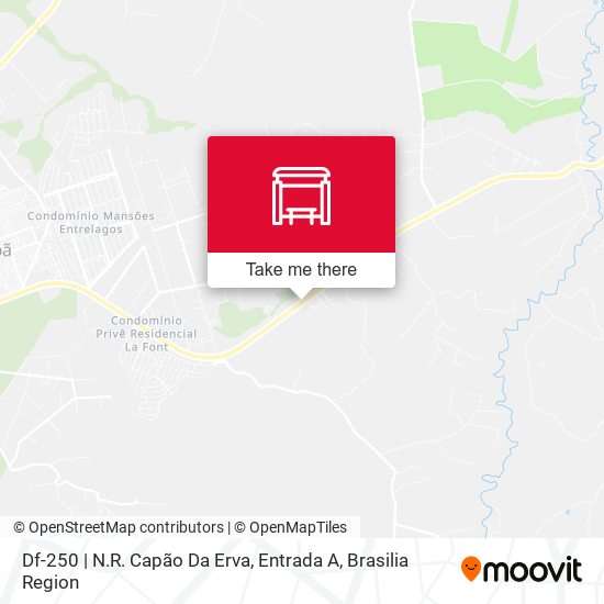 Df-250 | N.R. Capão Da Erva, Entrada A map