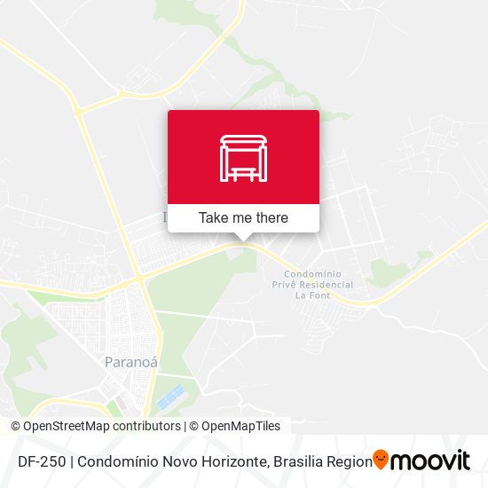 Mapa DF-250 | Condomínio Novo Horizonte