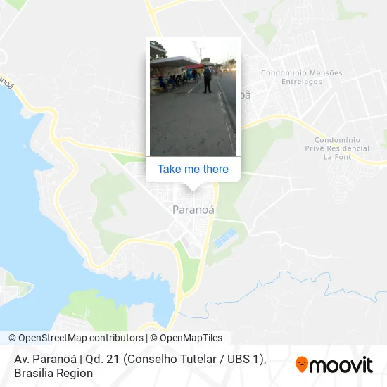 Av. Paranoá | Qd. 21 (Conselho Tutelar / UBS 1) map