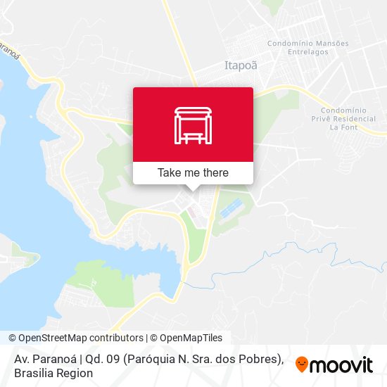 Av. Paranoá | Qd. 09 (Paróquia N. Sra. dos Pobres) map
