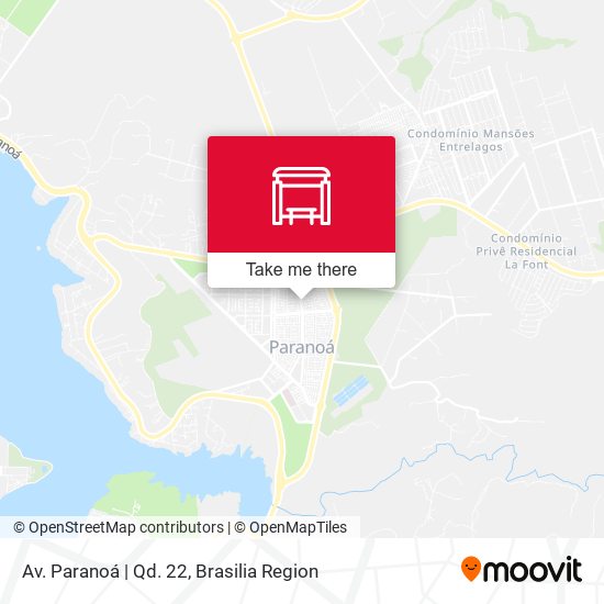 Av. Paranoá | Qd. 22 map