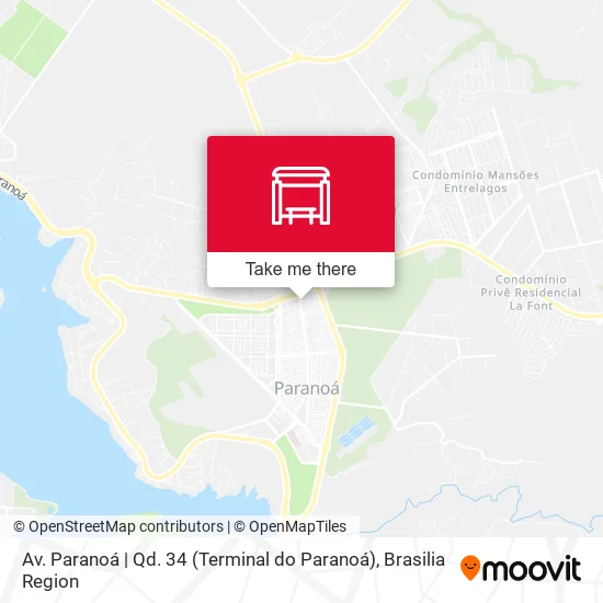 Mapa Av. Paranoá | Qd. 34 (Terminal do Paranoá)