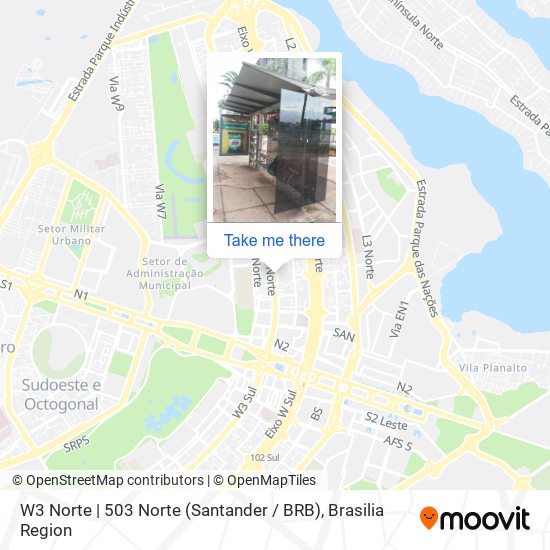 Mapa W3 Norte | 503 Norte (Santander / BRB)