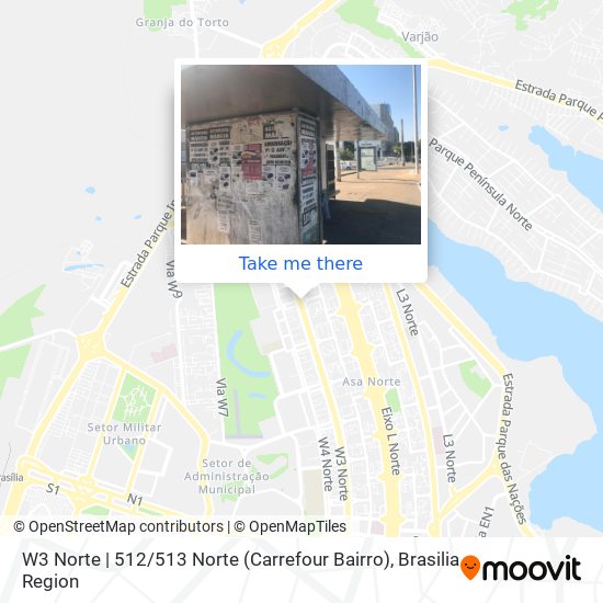 W3 Norte | 512 / 513 Norte (Carrefour Bairro) map