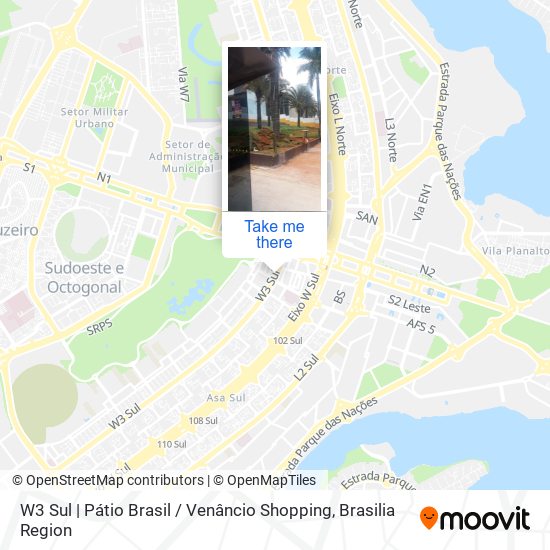 Mapa W3 Sul | Pátio Brasil / Venâncio Shopping