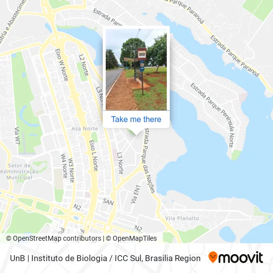 UnB | Instituto de Biologia / ICC Sul map