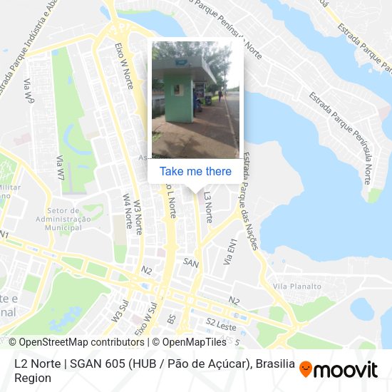 L2 Norte | SGAN 605 (HUB / Pão de Açúcar) map