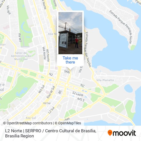 L2 Norte | SERPRO / Centro Cultural de Brasília map