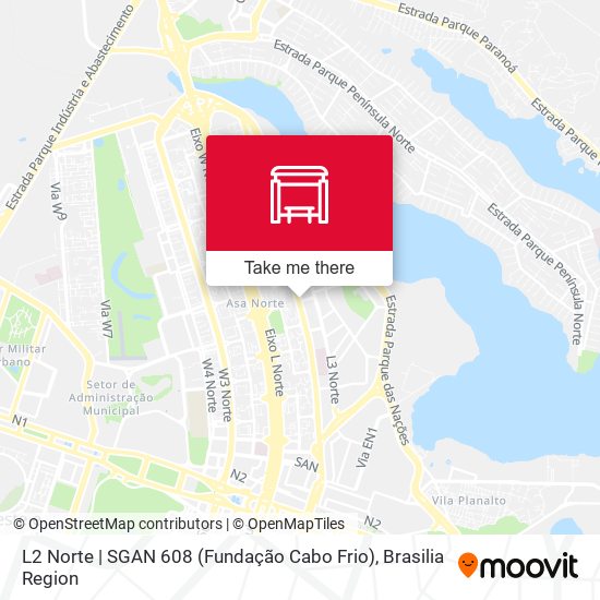 L2 Norte | SGAN 608 (Fundação Cabo Frio) map