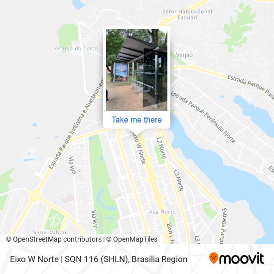 Eixo W Norte | SQN 116 (SHLN) map